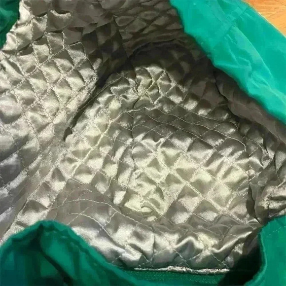 Calvin Klein Women’s Small Green Windbreaker Jacket Zip Pockets Drawstring Logo - Picture 10 of 10